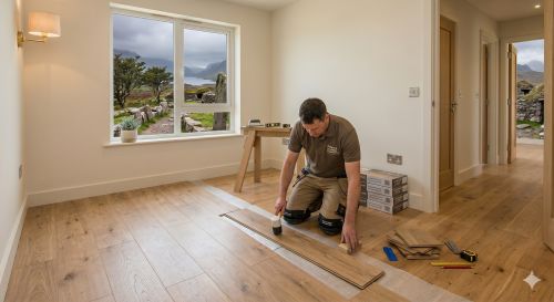 metal-roof laminate flooring installation